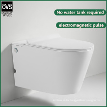 Wall Hang Toilet No Cistern Water Tankless Pulse Solenoid Toilet